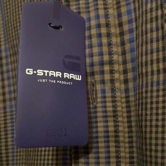 NWT G-Star plaid shirt Womens XL button down Overshirt western Workwear - Picture 11 of 14